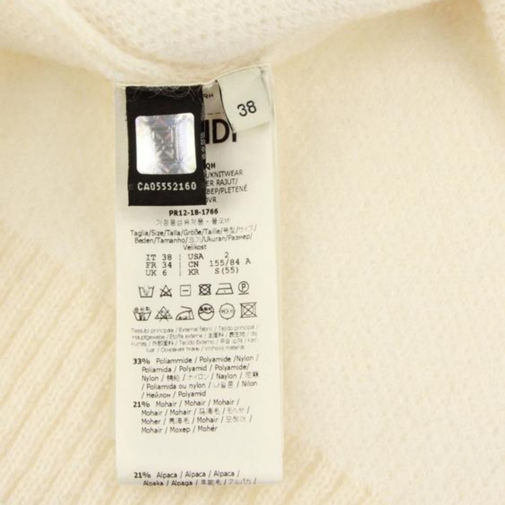 SOLD Fendi Mania Ivory Crewneck Sweater - Picture 7 of 7
